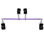 Spreader Bar Sex Toys Sex Furniture Restraints with Handcuffs Ankle Cuffs BDSM Bondage Set for Couples Adults SM Games Sex Play Adjustable and Detachable 22-36 Inch Purple