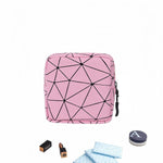 Sanitary Napkin Storage Bag Menstrual Cup Pouch Period Bag for Teen Girls Portable Menstrual Pad Sanitary Napkin Storage Tampons Holder for Purse (Pink M)
