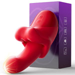 Oral Tongue Vibrator for Women, 9 Vibration & 9 Licking Modes Clitoral & G Spot Stimulator, Realistic Mouth Design Silicone Sex Toy, Rechargeable Waterproof Adult Couples Toy