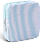 Period Bag for Teen Girls | Striped Sanitary Napkin Storage Bag | Cute Pads Pouch for Period | Menstrual Pouch for Pads, Tampons, Menstrual Cups & Panty Liners | Perfect for Travel & Daily Use
