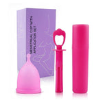 1 Menstrual Cup & Applicator Set - Softest Reusable Menstrual Cup - Inserts and Removes Like a Tampon - Made Easy - Every Woman Can Now Use Menstrual Discs