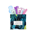 Menstrual Kit All-in-One | Convenience on The Go | Single Period Kit Pack for Travelling, Tweens & Teenagers | Individually Wrapped Feminine Hygiene Products (Blue Forest)