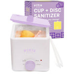 Pixie Menstrual Cup & Disc Boiler Sterilizer - Easily Clean Your Period Cup in Boiling Water! Kills 99.9% of Germs with Cleaner Solution for Feminine Care - FSA Eligible and HSA Eligible