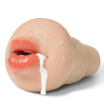 Pocket Pussy Sleeve adapted to Any Penis Pump or Male Masturbator, Mouth Shaped, Adult Sex Toy, Washable and Portable, Flesh