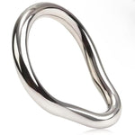 Metal Cock Ring Stainless Steel Cock Ring in 7 Sizes Penis Ring for Delay Ejaculation Lasting Erection Smooth Arc Pleasure Ring Erection Rings for Men (2.24 Inch)
