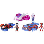 Marvel Spidey and His Amazing Friends Team Spidey Change ‘N Go Riders Playset, 3 Toy Cars and Action Figures, Preschool Toys, Super Hero Toys for 3 Year Old Boys and Girls and Up (Amazon Exclusive)