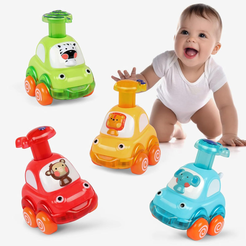 Amy&Benton Animal Car Baby Toys For 1 2 Year Old Boyfirst Birthday Gifts Fo