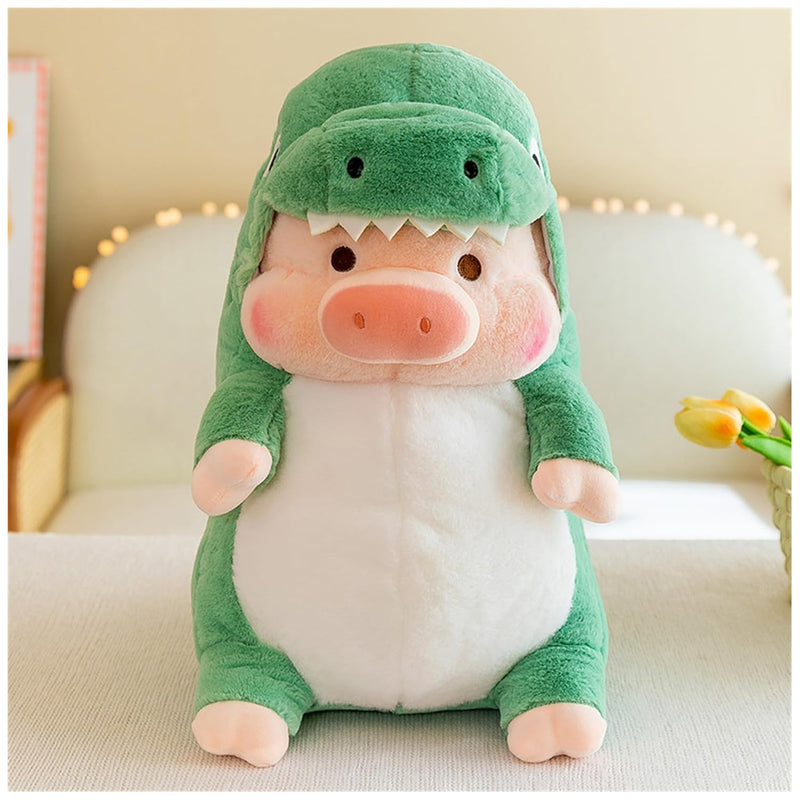 Pig Plush Stuffed Toy Pig Dressed As Shark Dinosaur Cute Plush Pillow For Boys