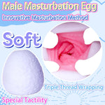 Male Masturbator Egg Pocket Pussy 3.94 In Depth Soft Realistic Textured Male Masturbators Cup Sex Toys For Men