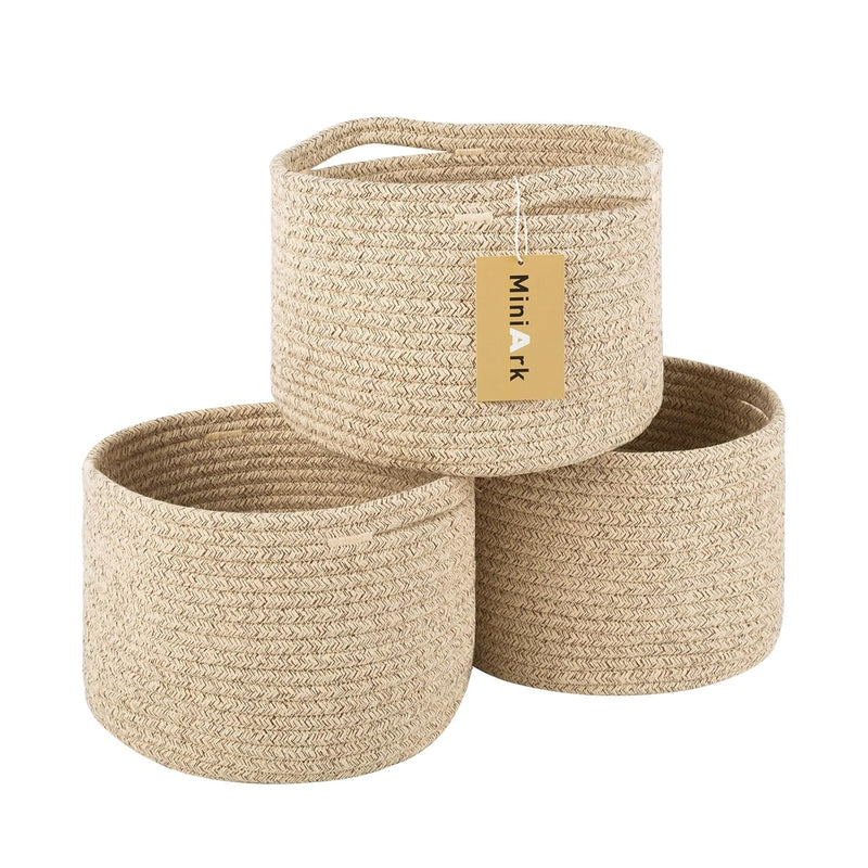Baskets For Shelves | 9.7×9.7×7.1” Small Basket | Storage Baskets For Organizing