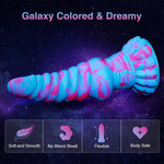 Huge Thick Silicone Dragon Dildo with Suction Cup - 8.7" Knot Design
