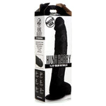 Hung Harry Black 11.75 Inch Life Like Dildo With Balls For Women, Men, & Couples | Powerful Suction Cup Base & Harness Compatible