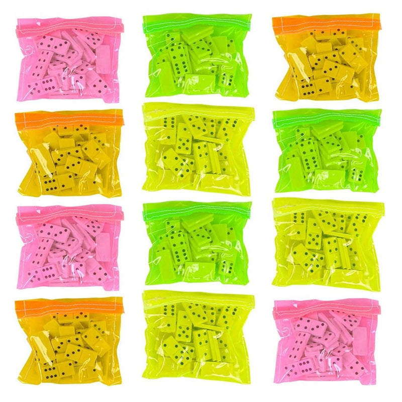 ArtCreativity Domino Game Set - Pack of 12 - Each Domino Set includes 28 Pi