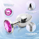 Electric Shock Nipple Clamps And Anal Plug Toys Triple Use Set Adjustable Current Level, Nipple Clips For Pleasure Sex Toys For Adult Women Sm G Spot Anal Beads Adult Sex Games For Female?White Set?