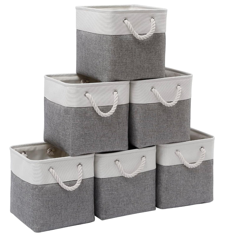 Cube Storage Bins, Collapsible Fabric Cube Storage Bin, 11 Inch Cube Storage Bin