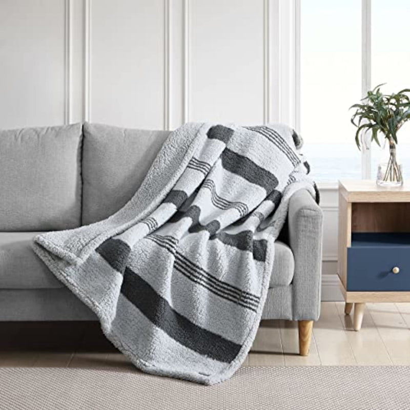 - Throw Blanket, Ultra Soft Plush Sherpa Bedding, Warm & Cozy Home Decor For B