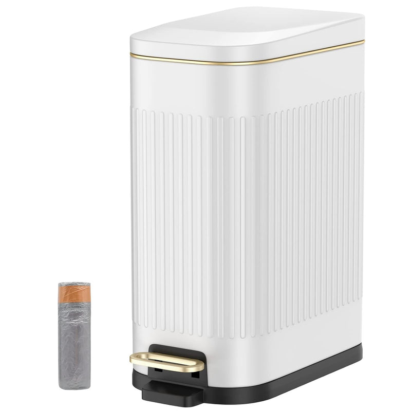 4 Gallon/ 15 Liter/Trash Can With Soft Close Lid,Rectangular Trash Can With Remo