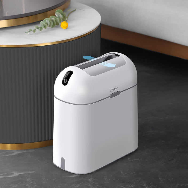 Bathroom Trash Can With Automatic Lids, Bedroom Garbage Cans W/A Lid, No Touch S