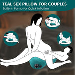 Inflatable Sex Position Pillow for Couples with Built-In Pump