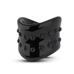 Blush Stay Hard Beef Ball Stretcher X Long Male Enhancement Ring, Sex Toy For Men, Sex Toy For Couples, Black