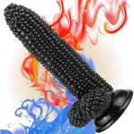 Sex Toys Realistic Dildo For Adults,8.1Inch Corn Dildo Monster Dildos Big Grain Adult Sex Toy With Strong Suction Cup Corn Style Waterproof Realistic Sex Toy Bendable Fake Penis For Women Men(Black)