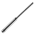 Stainless Steel Urethral Beaded Sound with Vibration Functionality