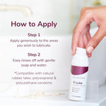V Lube Silicone Base Personal Lubricant - Long-Lasting Lubrication, Non-Greasy, Ph Friendly, Latex Safe, Flavorless, Glycerin-Free, Water-Friendly, Vaginal & Anal Use - 1.7 Fl Oz