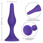 Booty Call Booty Starter- Silicone Butt Plug With Suction Cup Base - Waterproof Anal Fetish Sex Toys For Couples - Purple, 1 Count