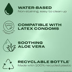 2-in-1 Massage Gel & Personal Lubricant with Soothing Aloe Vera, 6.76 oz