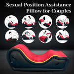 Inflatable Bondage Sofa Chair with G-Spot Pillow Built-in Air Pump Red