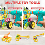 195-Piece STEM Building Kit with Electric Drill for Kids Ages 3+