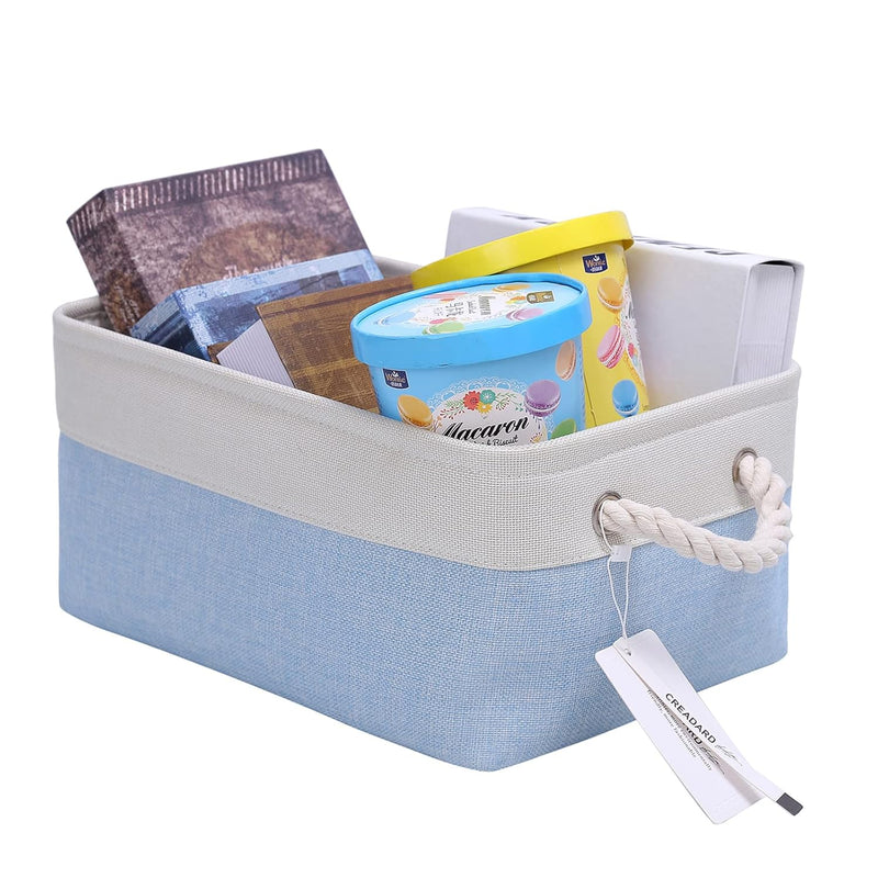 Fabric Storage Basket, Foldable Linen Storage Box For Nursery And Home, Collapsi
