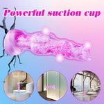 7 Inch Soft Liquid Silicone Monster Knotted Dildo For Beginner, 6" Realistic Fantasy Small Cute Alien Wolf Dog Knot Gay Dildo Suction Cup, Canine Animal Anal Dildos Sex Toy For Men Women Lesbian Pink