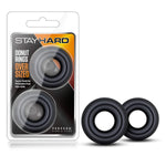 Blush Stay Hard Oversized Donut Cock Ring - Reusable Stretchy Penis Rings For Men - Enhances Stamina For Longer, Harder, Bigger Erections - Ed Support - Pleasure Enhancing Adult Sex Toy For Couples