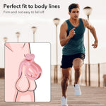 Lightweight 3D-Printed Chastity Cage – Pink Plastic Cock Cage with 4 Ring Sizes