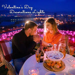 Pink Valentine'S Day Decorations, 33Ft 100 Led Battery Operated Christmas String Lights, Twinkle Fairy Mini Lights With 8 Modes Remote Indoor Outdoor Waterproof