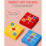 Tic Tac Toe Mini Board Game Toy For Kids And Family,Birthday Party Favors,Goody Bag,Fun Indoor Game Night Activity,Gifts For Students,Easy To Store(Bulk Pack Of 12)