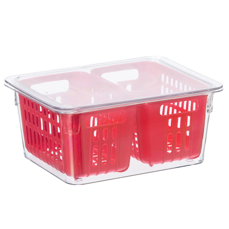 5170 Berry Bin - Double Basket, Red