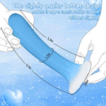 Anal Sex Toy Butt Plug,Soft Skin-Like Liquid Silicone Anal Dildo Trainer For Comfortable Long-Term Wear,Comfortable Curved Ergonomics With Flared Suction Cup Base,Women Men Adult Beginner Toys (Blue)