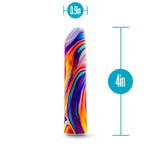 Blush 4" Limited Addiction Psyche Power Vibe Rainbow Vibrator, 10 Rumbotech Powerful Rumbly Vibes, Satin Smooth Feel, Chargeable, Ipx7, Multi Speed Clitoral Vibrating Women Men Couples Adult Sex Toy