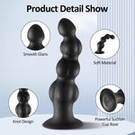 4 Balls Dildo - Liquid Silicone Anal Plug, 10" Anal Beads Adult Toys With Powerful Suction Cup Hands-Free Play, P-Spot Sensitive Zone Masturbation Massager, Sex Toys For Men, Women, Couple (L)