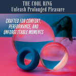 Cock Ring Cool Ring - Petrol Blue, Ultra Soft 100% Liquid Silicone Penis Ring, Stretchy & Flexible, Waterproof Adult Toys For Men, Sex Toys For Penis & Testicles, Sex Toys For Couples