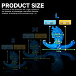 Anal Plug In Ocean Wave Design - Fantasy Anal Dildo With Flared Base For Prostate Stimulation, Silicone Butt Plug For Couples Sex Game, Unisex Adult Toy Available In 3 Sizes (A111-L)