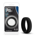 Blush Performance Puria Pro Silicone Cock Ring - 1.5" Wide Penis Ring - Enhances Girth & Hard Erections - Ultrasilk Smooth Stretchy, No Pinch Design - Play Hard Adult Sex Toy For Men & Couples - Black