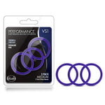 Performance Vs1 - Puria Silicone Penis Cock Ring Erection Enhancing C-Rings Set - 1.25Diameter - 3 Pack - Male Enhancement Sex Toy For Men - Indigo