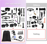 36-Piece Bondage Restraint Kit – Ultimate BDSM Set for Couples with Accessories