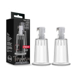 Temptasia Nipple Pumping Cylinders - Set Of 2-1 Inch Wide - Nterchange Compatible Replacement Upgrade For All Temptasia Nipple Pumps Sex Sexual Enhancing Toy For Women - Clear