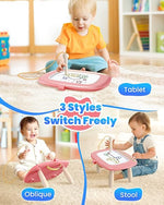 Magnetic Drawing Board for Toddlers Ages 1-3 with Detachable Stand