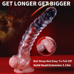 Large Penis Extender Cock Girth Enhancer Sleeve For Men,Extend 3.15 Inch Dick Extender,Delay Ejaculation,Realistic Penis Extension Sleeve For Men Sex Enhancer,Adult Male Sex Toys For Couple