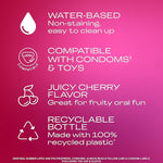 Cherry Flavored Water-Based Lube – Personal Lubricant for Oral, Anal & Intimate Use